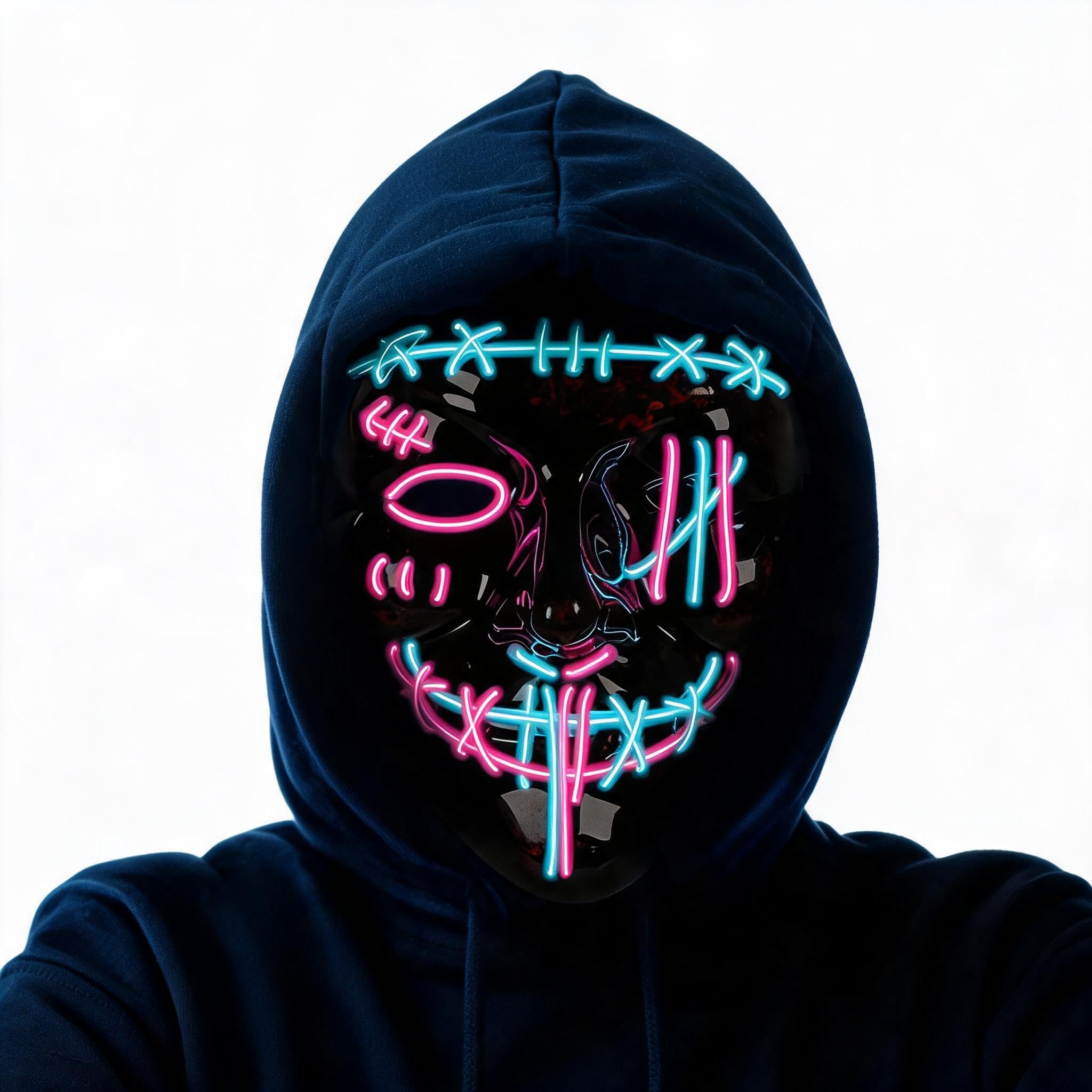 Led Purge Mask Halloween - Paquete de 3 máscaras LED de