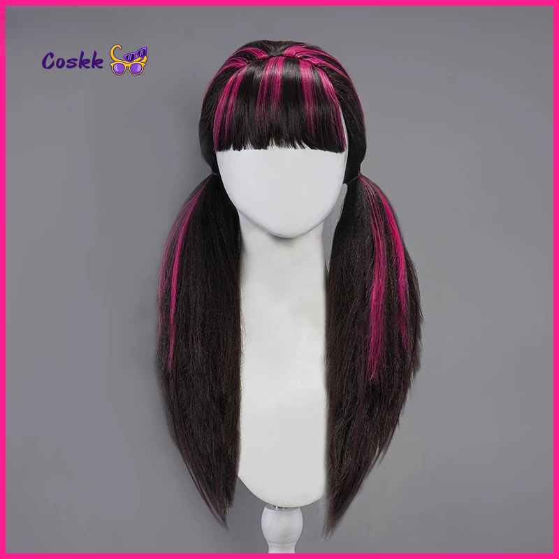 Anime Cosplay Wig Heat Resistant - Peluca de cosplay de Draculaura, pelo