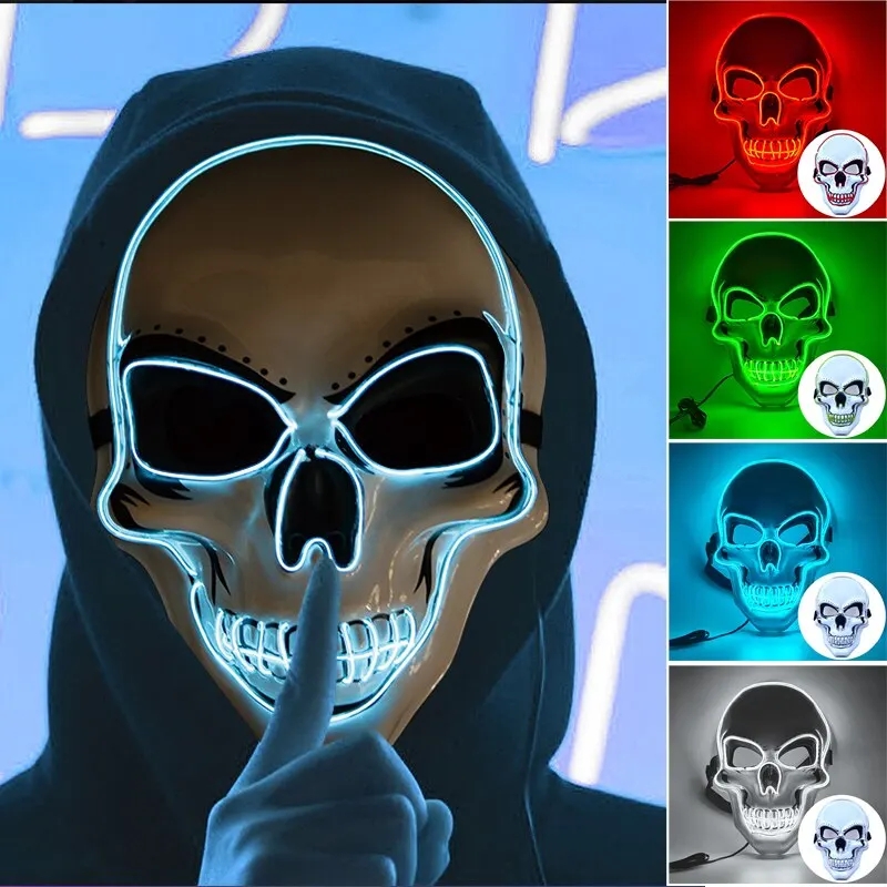Led Purge Mask Halloween - Máscara de purificación para adultos de