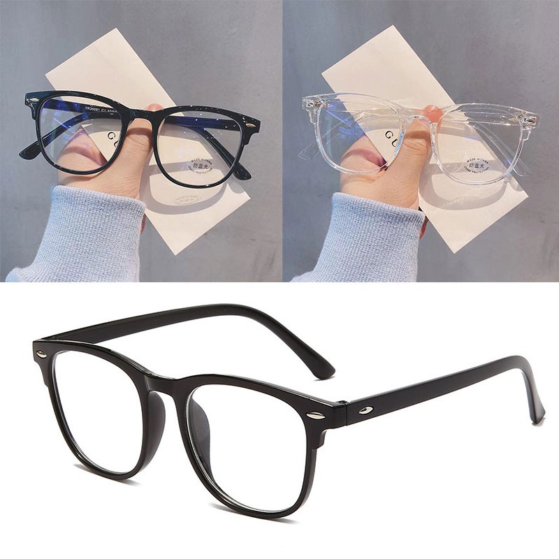 Glow In The Dark Party Glasses - Gafas ultraligeras Retro con montura transparente