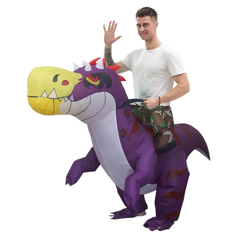 Inflatable Dinosaur Costume Adult - Disfraz Inflable de Dinosaurio para Halloween,
