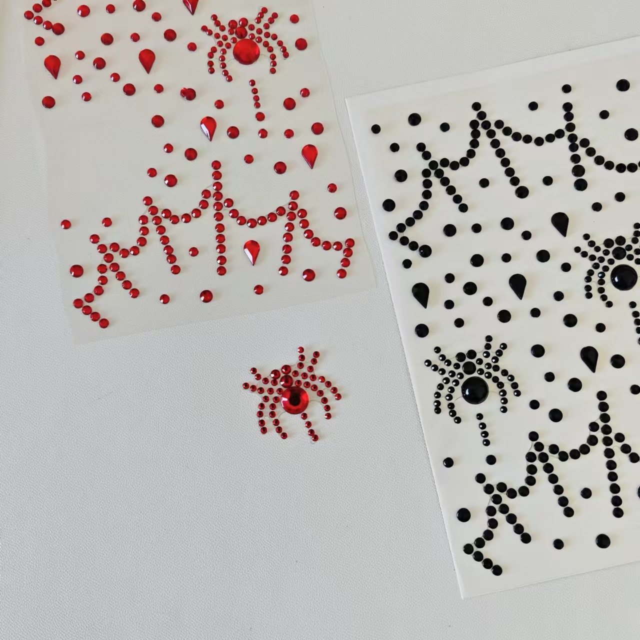 Party Supplies - Pegatinas de Halloween para Maquillaje Facial,