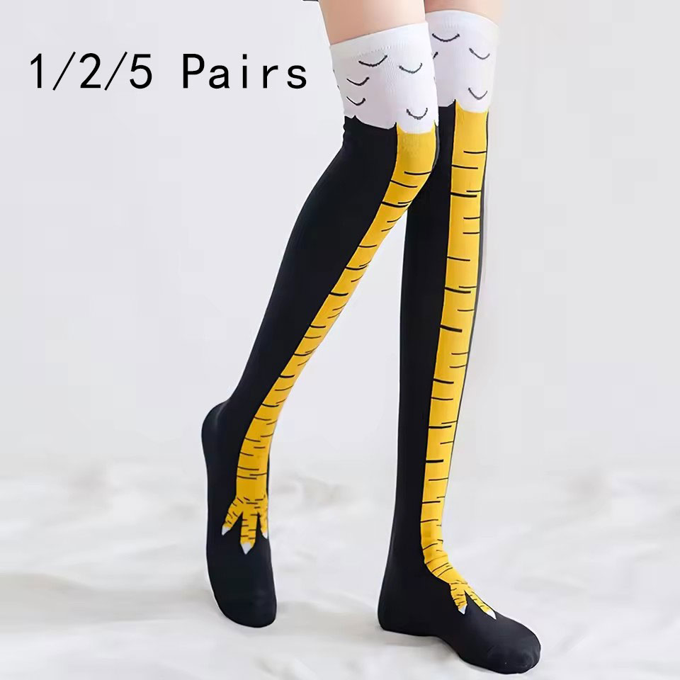 Funny Chicken Leg Socks - 1/2/5/10 pares de calcetines hasta la