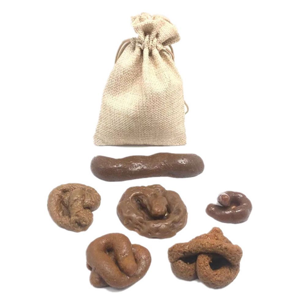 Fake Poop Gag Gift - 6 Piezas de Caca Falsa Antiestrés,