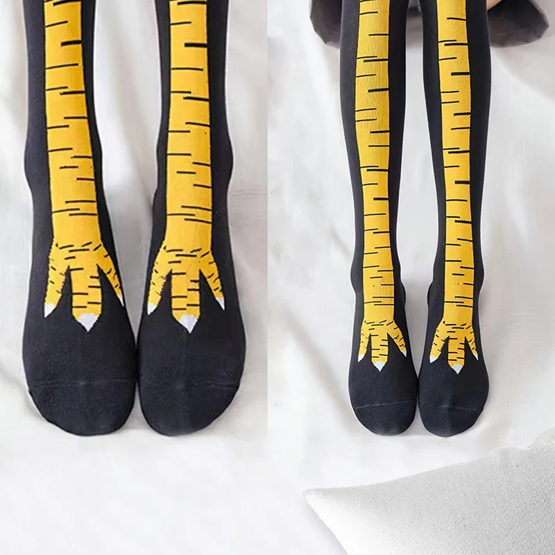 Funny Chicken Leg Socks - 1/5/15 Pares de Calcetines Largos hasta