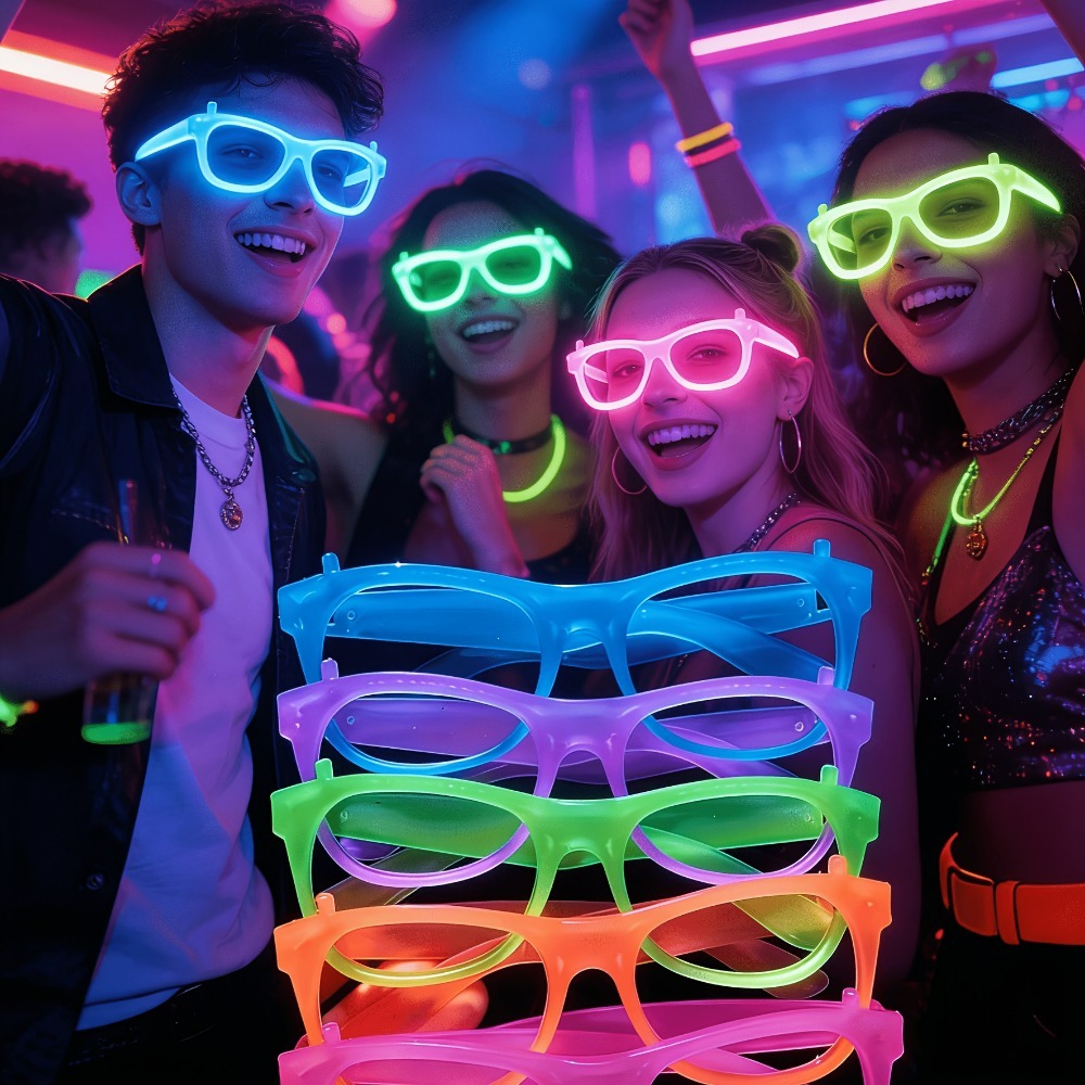 Glow In The Dark Party Glasses - Gafas fluorescentes que brillan en la