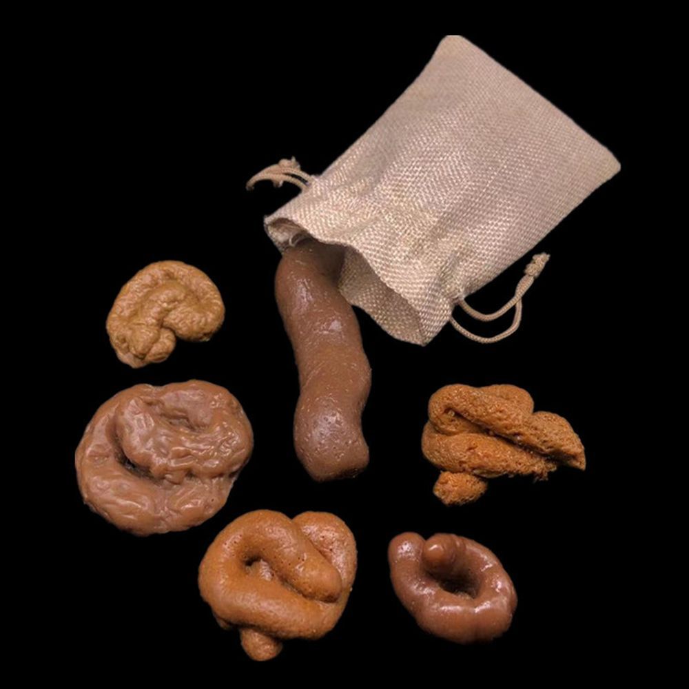 Fake Poop Gag Gift - 6 Piezas de Gadget Antiestrés Divertido,