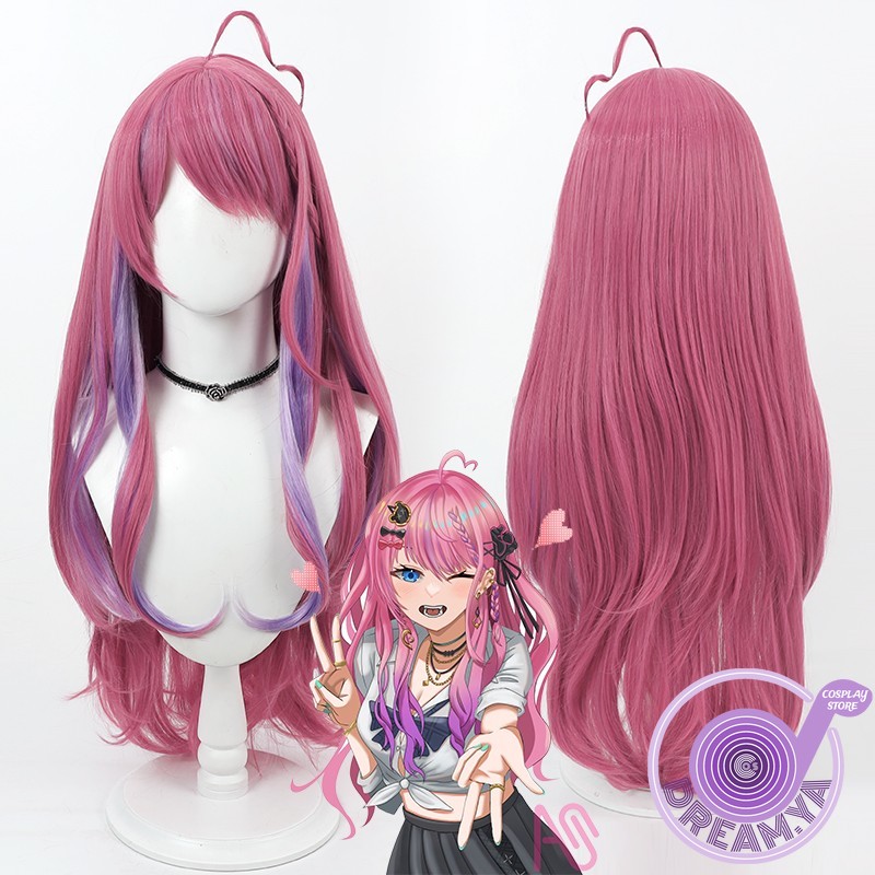 Anime Cosplay Wig Heat Resistant - Kuramochi Meruto-Peluca de Cosplay Vtuber, pelo