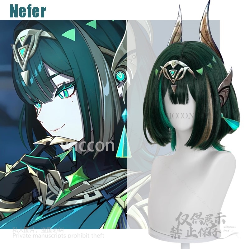 Anime Cosplay Wig Heat Resistant - Juego de Anime Genshin Impact nuevo