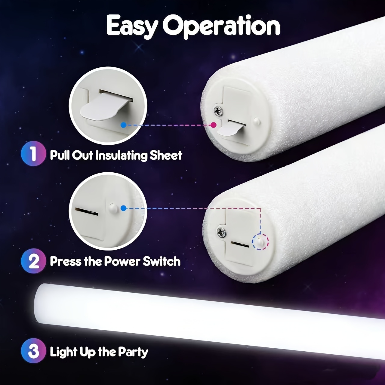 20/30 Uds. Barras luminosas LE - Flashing Led Foam Sticks Party reseña y precio