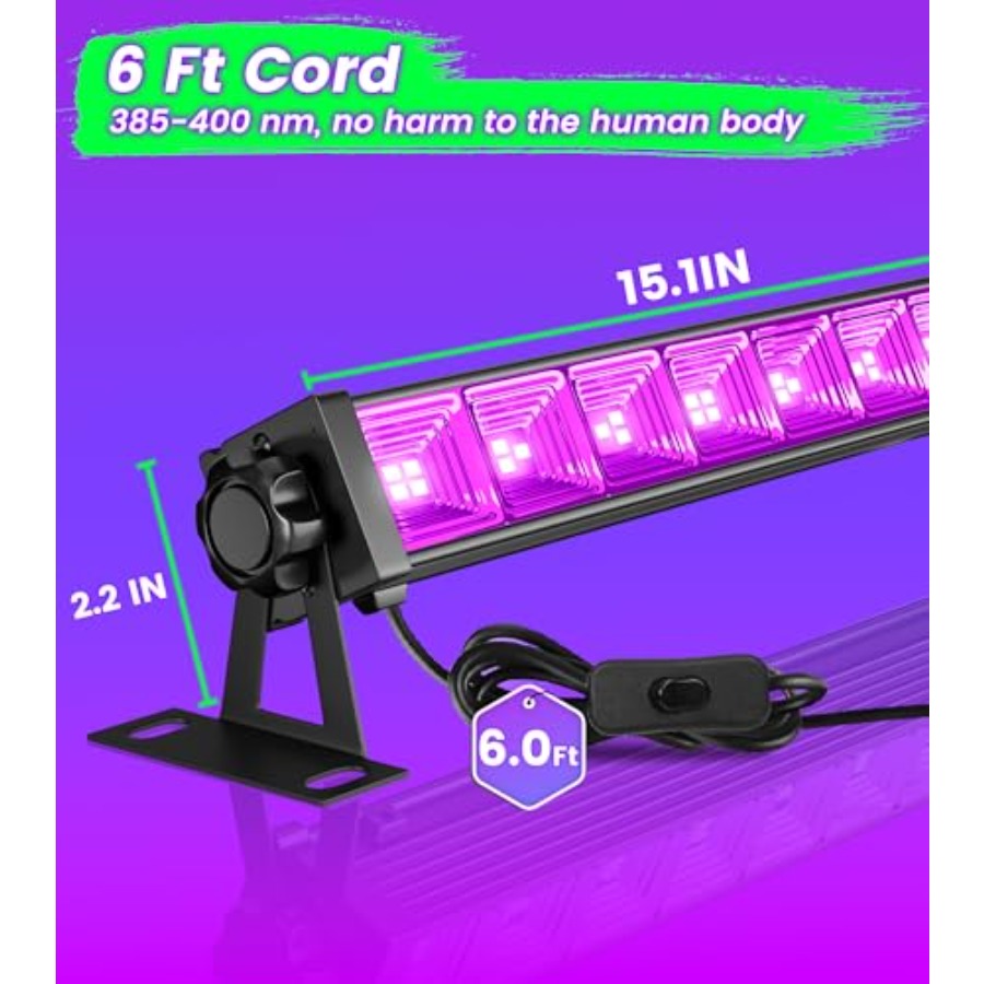 Paquete de 4 barras de luz LED - Party Supplies reseña y precio
