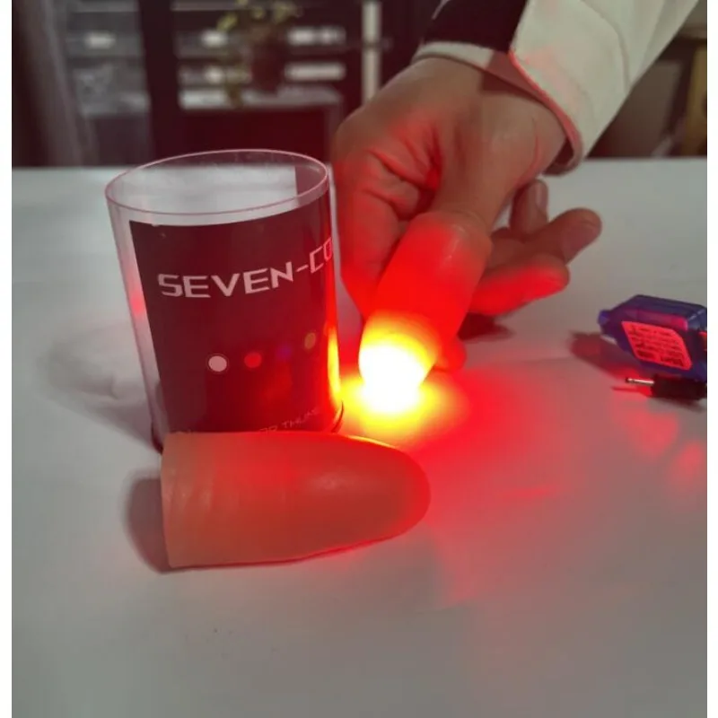 Luz LED de siete colores, punt - Thumb Tip Magic Trick Set reseña y precio