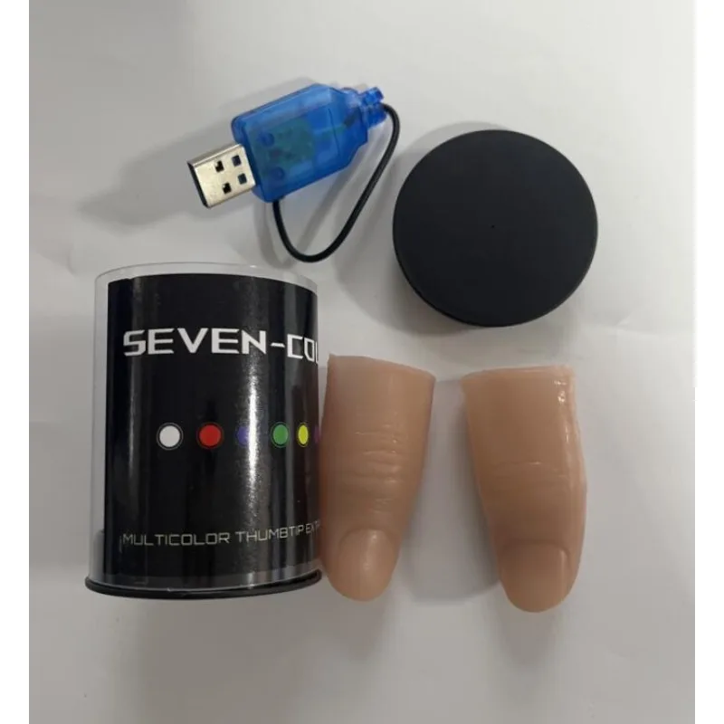 Luz LED de siete colores, punt - Thumb Tip Magic Trick Set reseña y precio