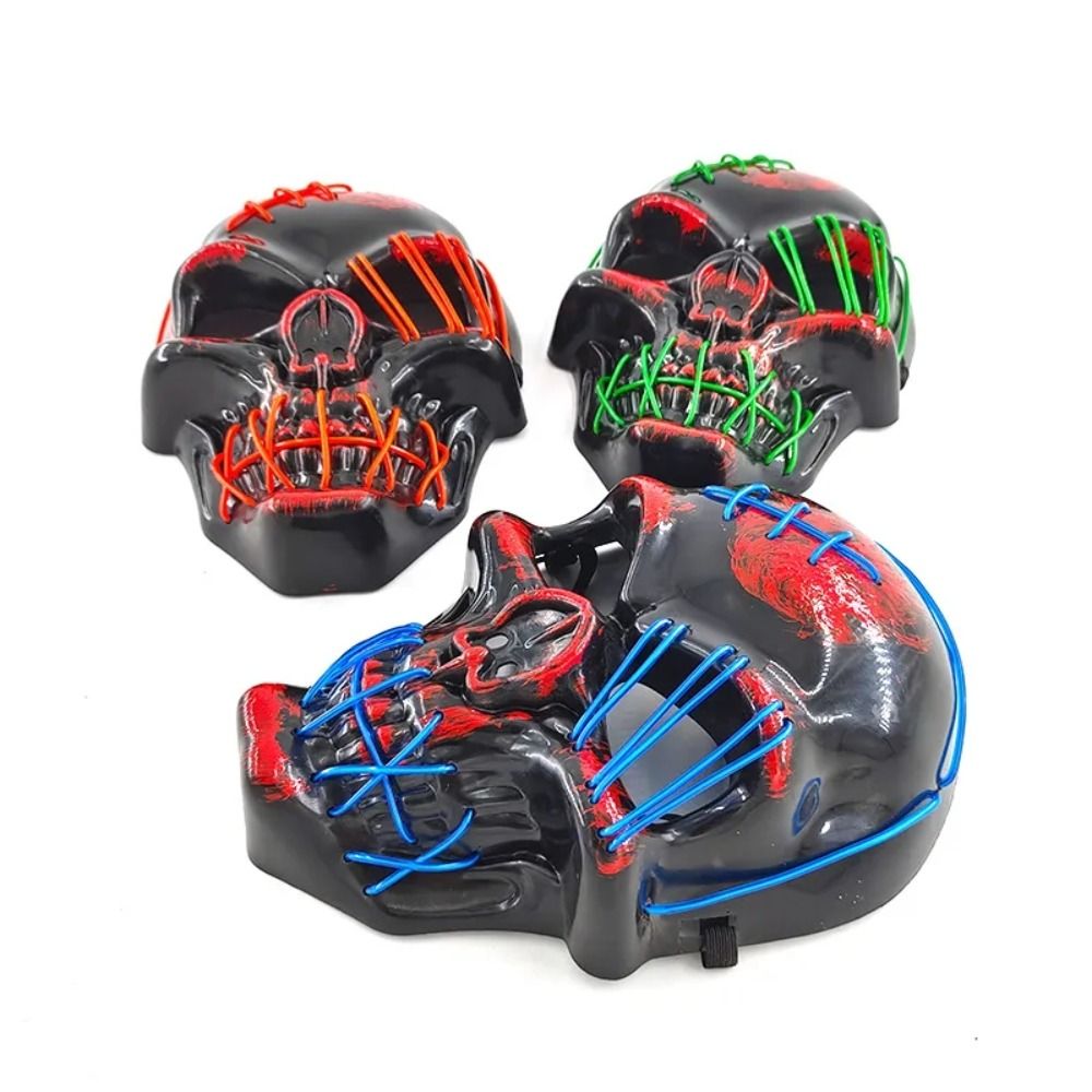 Máscara Gótica de Calavera Lum - Led Purge Mask Halloween reseña y precio