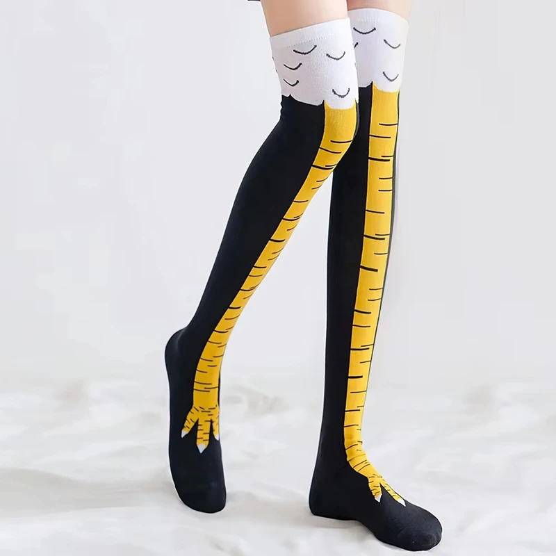 1/2/4 Pares de Calcetines Larg - Funny Chicken Leg Socks reseña y precio