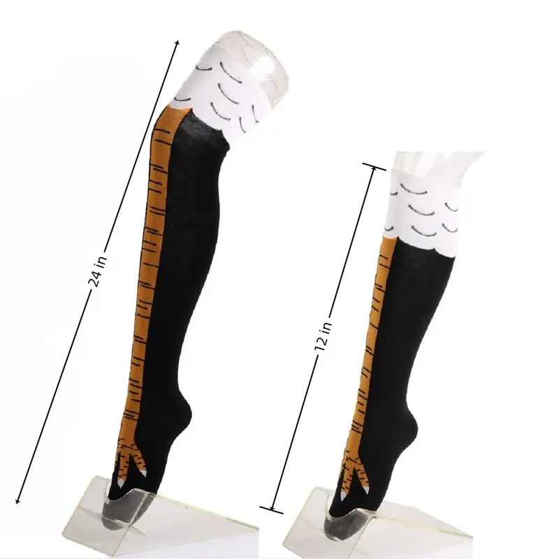 1/2/4 Pares de Calcetines Larg - Funny Chicken Leg Socks reseña y precio