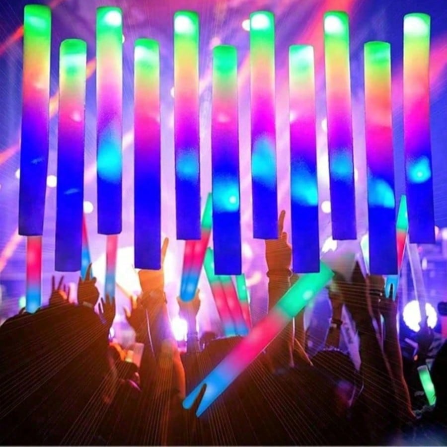 CamelParty 100 varitas luminos - Flashing Led Foam Sticks Party reseña y precio