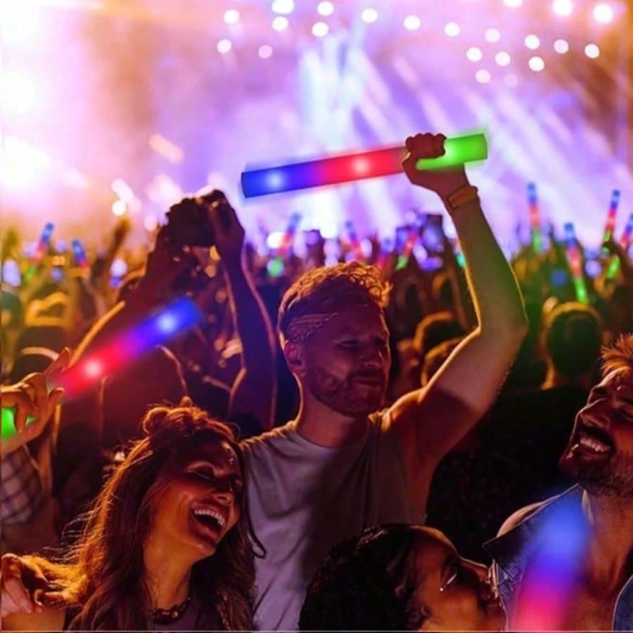 CamelParty 100 varitas luminos - Flashing Led Foam Sticks Party reseña y precio