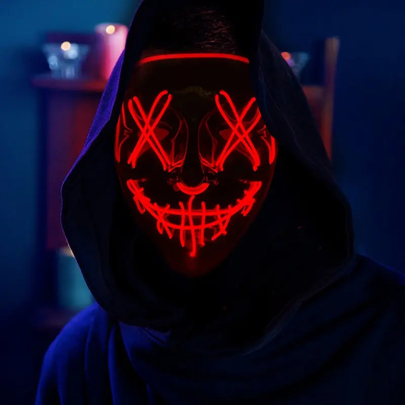 Gran oferta, máscara facial de - Led Purge Mask Halloween reseña y precio