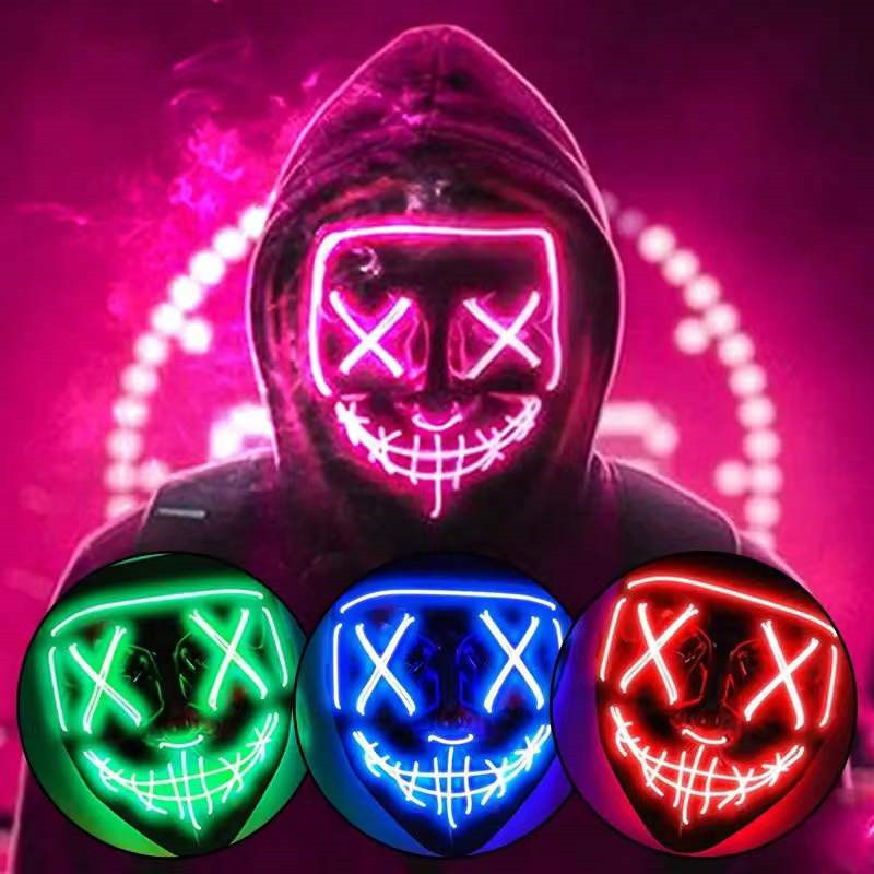 Máscaras de Halloween para hom - Led Purge Mask Halloween reseña y precio