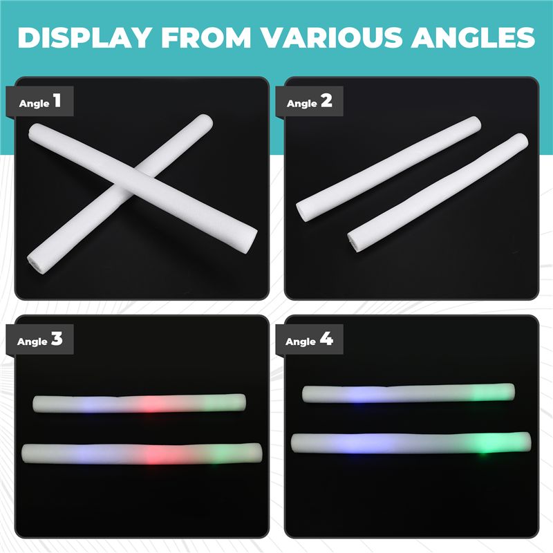 A68P-12 piezas de varitas de e - Flashing Led Foam Sticks Party reseña y precio