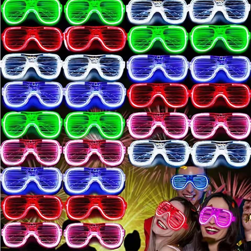 5-50 piezas de gafas LED lumin - Glow In The Dark Party Glasses reseña y precio