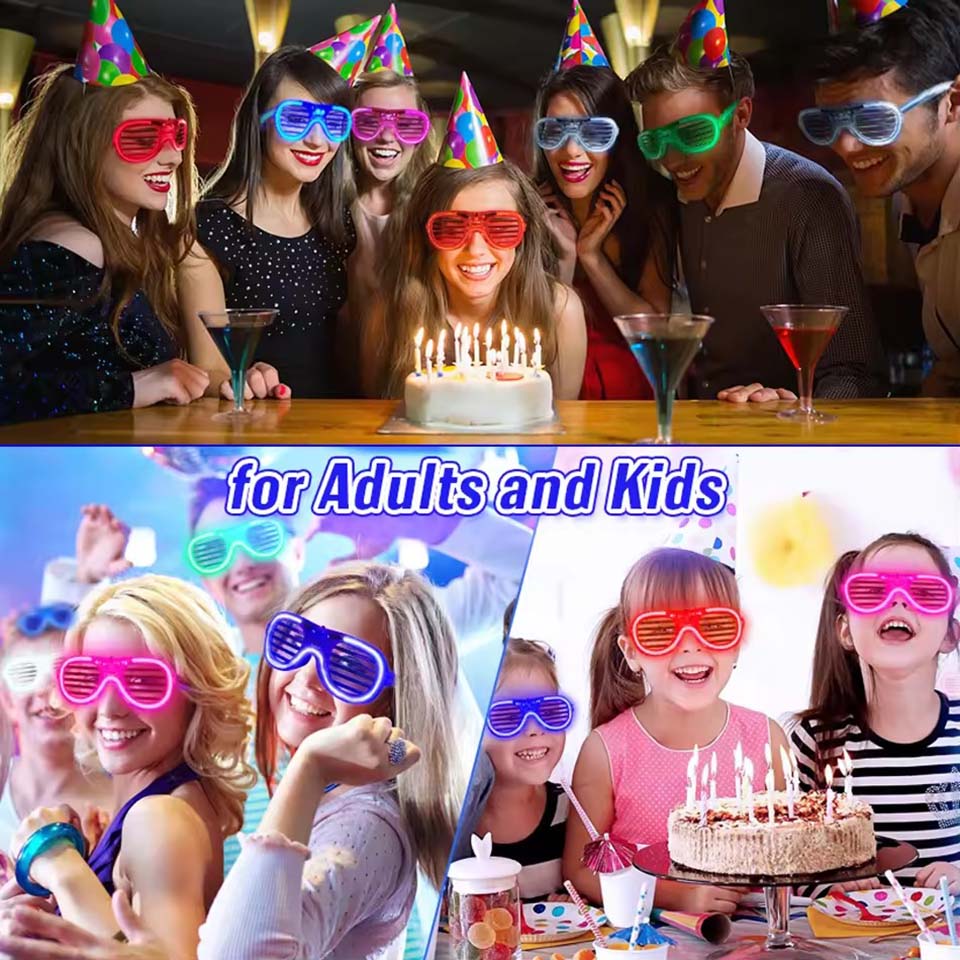 5-50 piezas de gafas LED lumin - Glow In The Dark Party Glasses reseña y precio