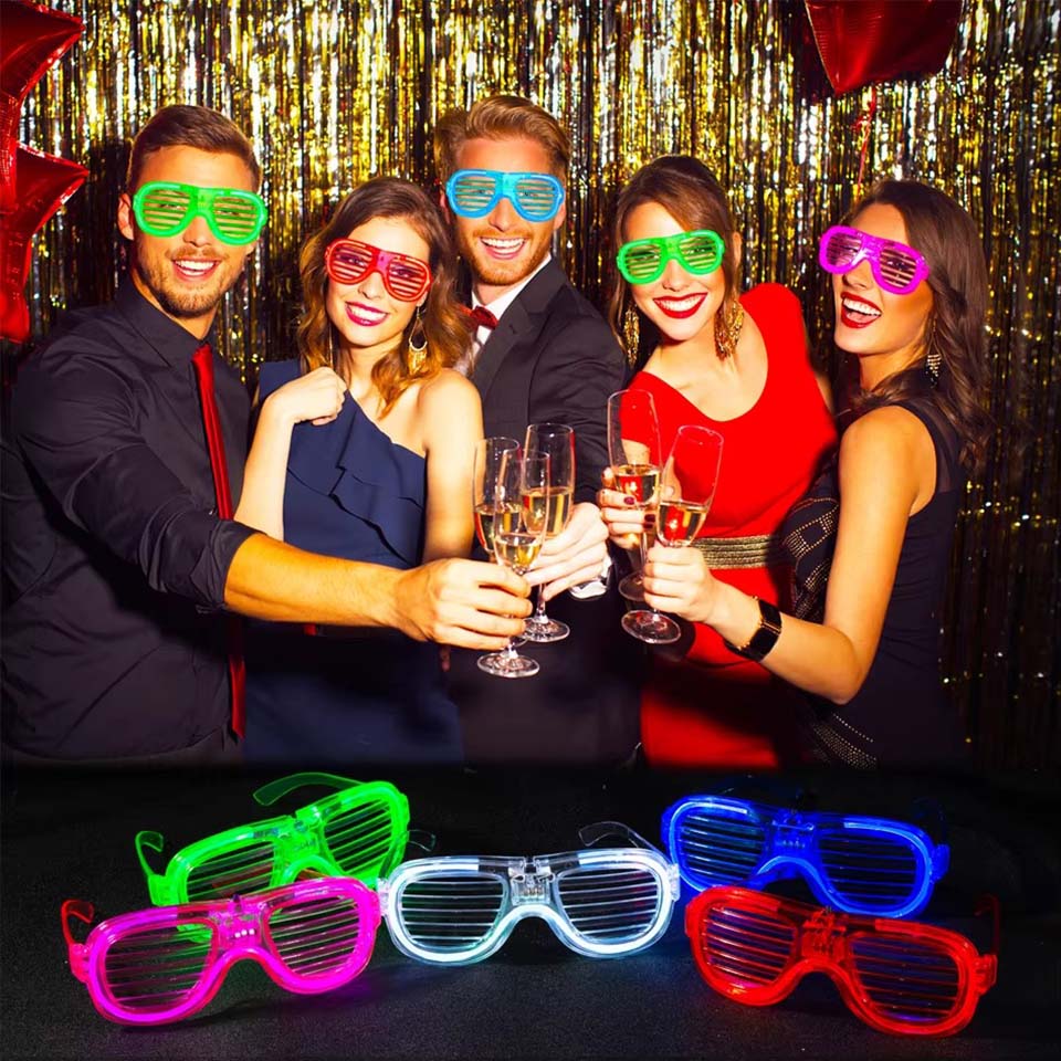 5-50 piezas de gafas LED lumin - Glow In The Dark Party Glasses reseña y precio