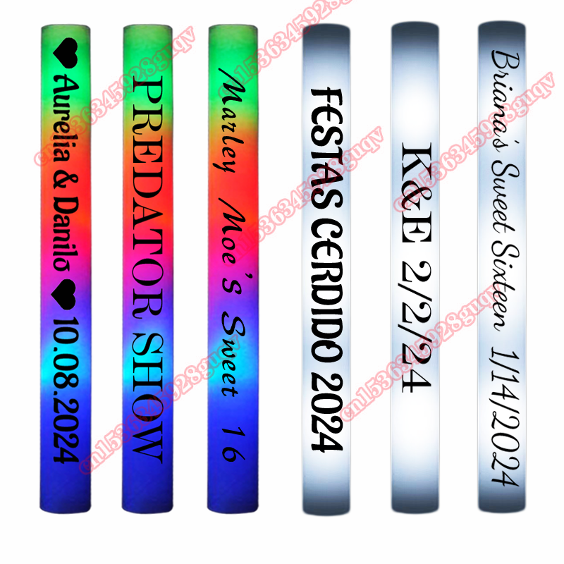 30 Uds. Palos de espuma LED, p - Flashing Led Foam Sticks Party reseña y precio