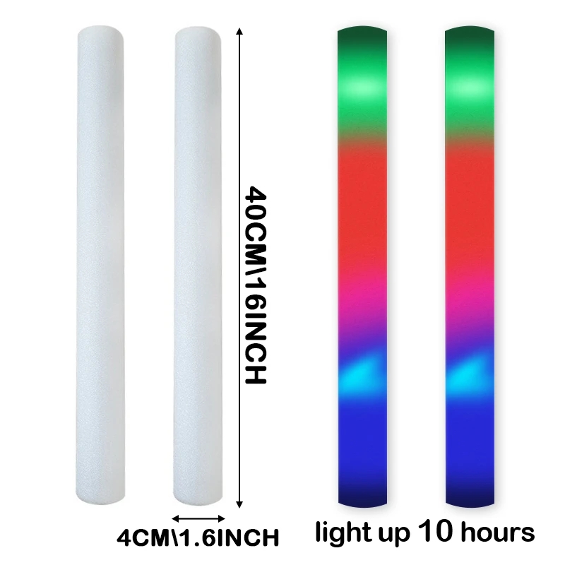 Barra de espuma Led que brilla - Flashing Led Foam Sticks Party reseña y precio