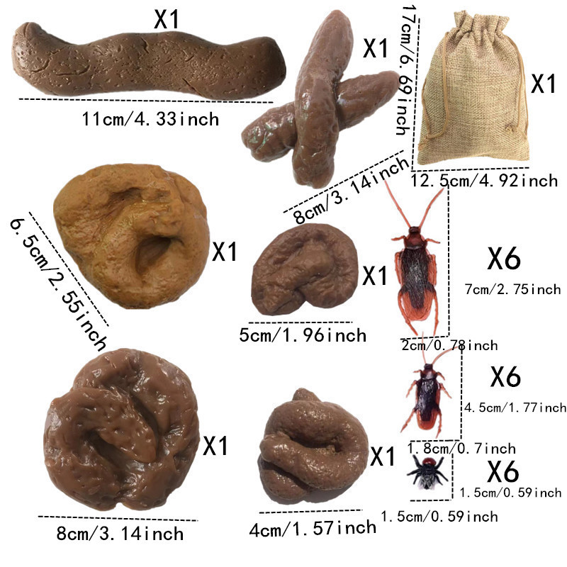 Heces postizas suaves para fie - Fake Poop Gag Gift reseña y precio