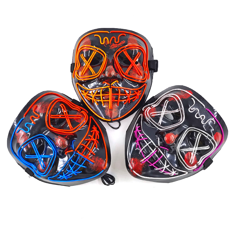 Máscara brillante LED inalámbr - Led Purge Mask Halloween reseña y precio
