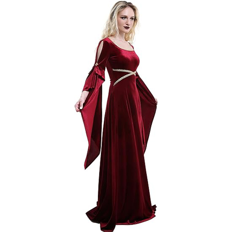 Vestido Medieval para mujer, d - Medieval Renaissance Dress Women reseña y precio