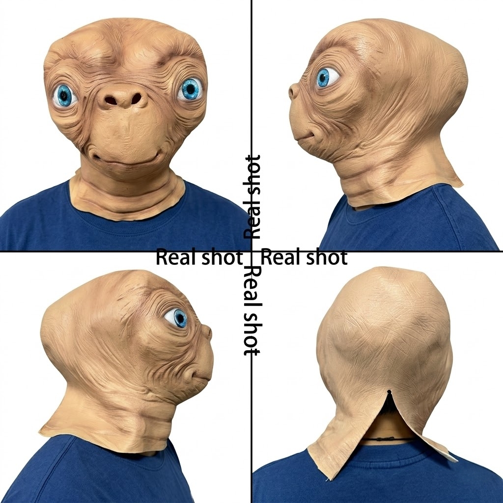 ET Alien Máscara de látex Hall - Latex Alien Mask Realistic reseña y precio