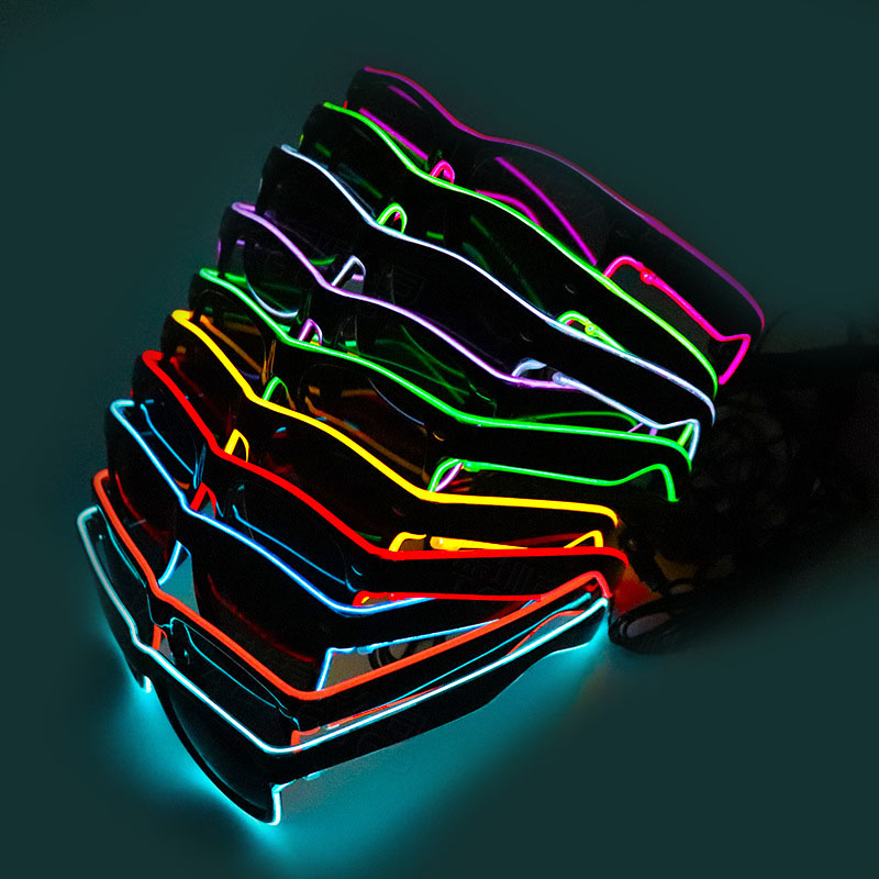 Nuevas gafas Led con luces par - Glow In The Dark Party Glasses reseña y precio
