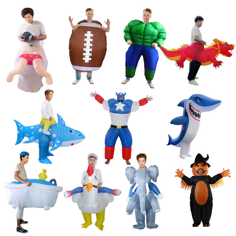 Gran pájaro, tiburón, elefante - Inflatable Dinosaur Costume Adult reseña y precio