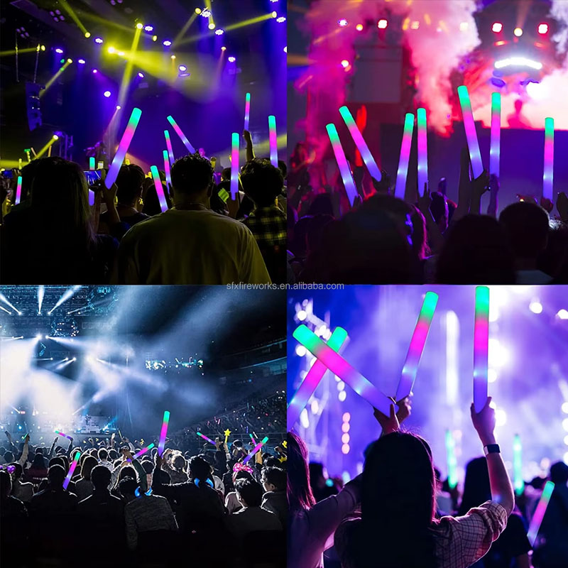 20 Barras Luminosas de Espuma  - Flashing Led Foam Sticks Party reseña y precio