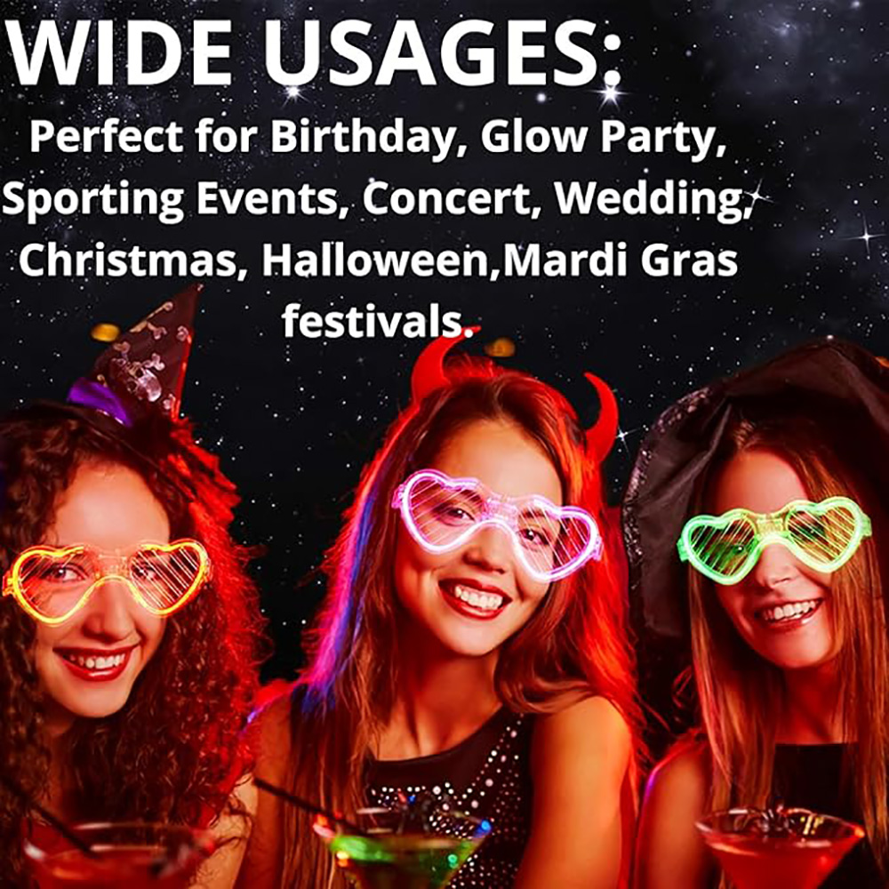 Gafas iluminadas a granel 5/10 - Glow In The Dark Party Glasses reseña y precio