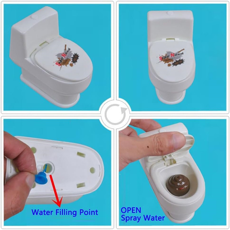 Inodoro de juguete con chorro  - Prank Toys reseña y precio