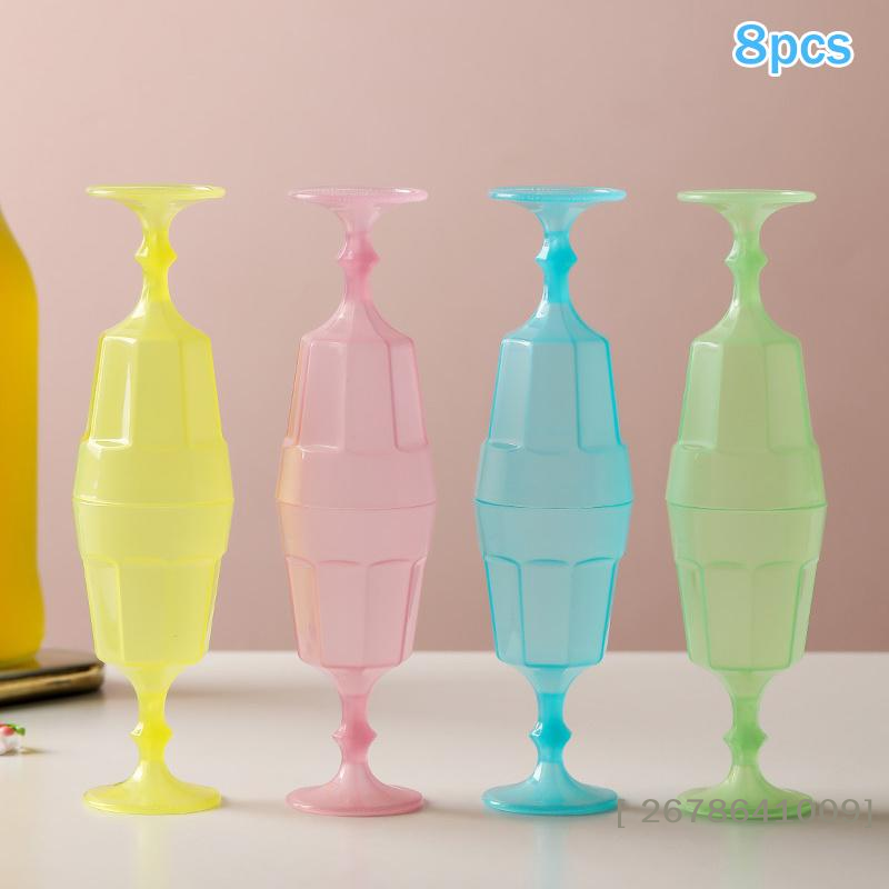 ⚑ Copas de vino de plástico, M - Glow In The Dark Party Glasses reseña y precio