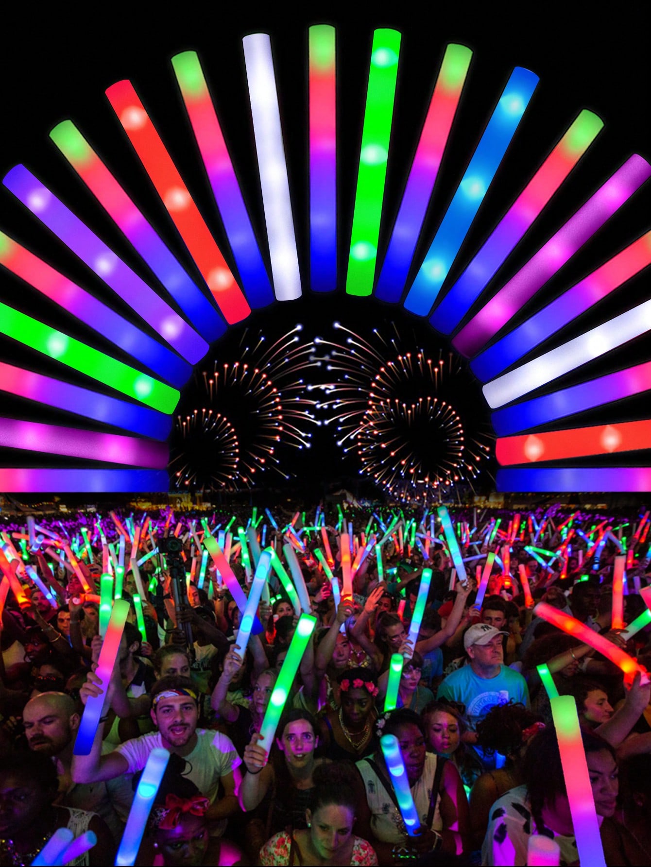 Palo estroboscópico de espuma  - Flashing Led Foam Sticks Party reseña y precio