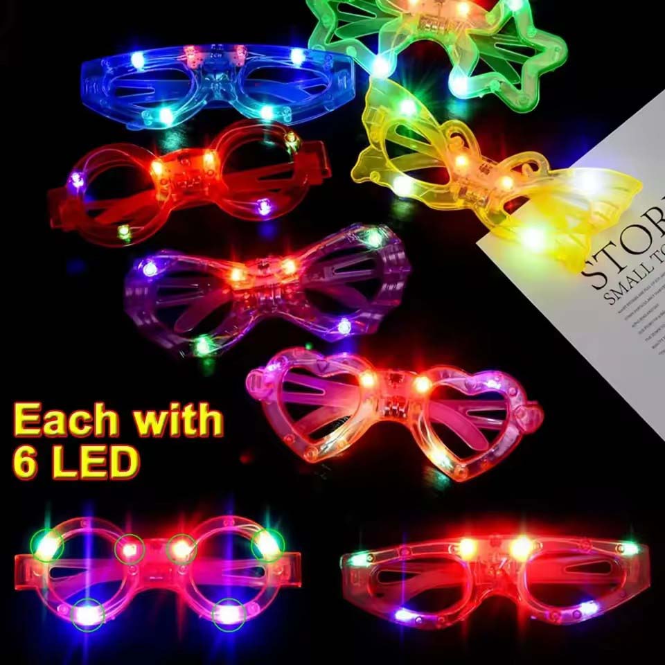 10/20/30/40/50 Uds. Gafas LED  - Glow In The Dark Party Glasses reseña y precio