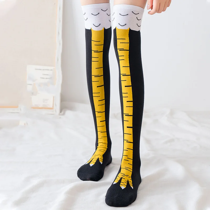 Divertidas Medias Largas de Co - Funny Chicken Leg Socks reseña y precio