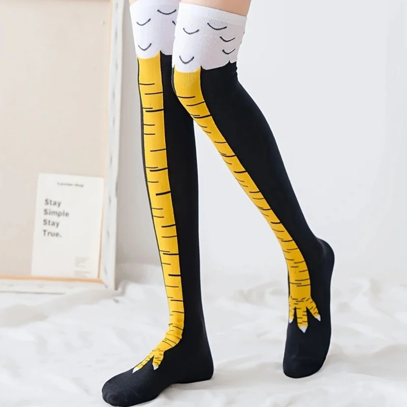1/2 pares de calcetines largos - Funny Chicken Leg Socks reseña y precio