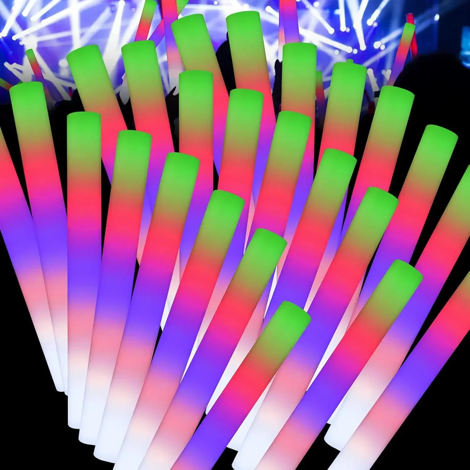 2Z-50PCS Barras Luminosas de E - Flashing Led Foam Sticks Party reseña y precio