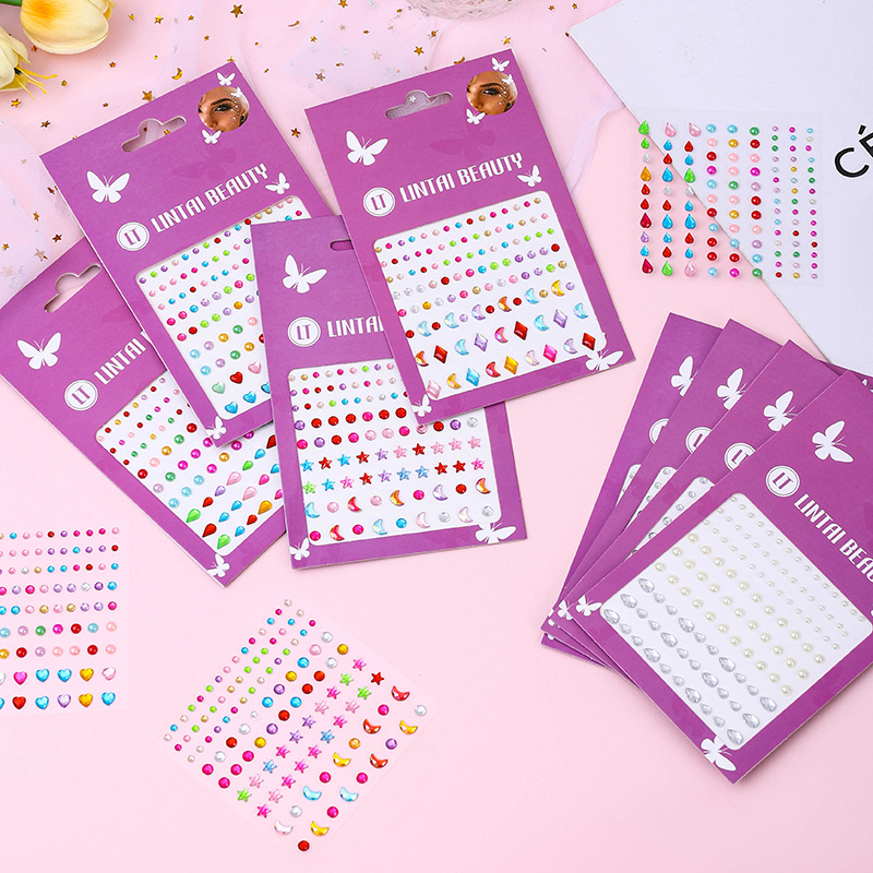 Pegatinas de Gemas Faciales Au - Party Supplies reseña y precio
