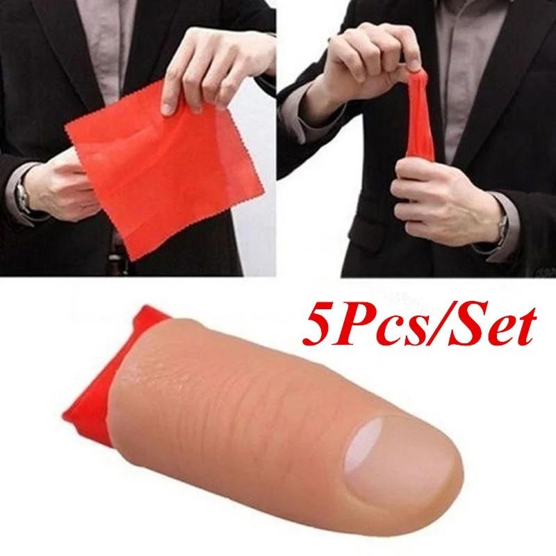 5 unids/set falso suave pulgar - Thumb Tip Magic Trick Set reseña y precio