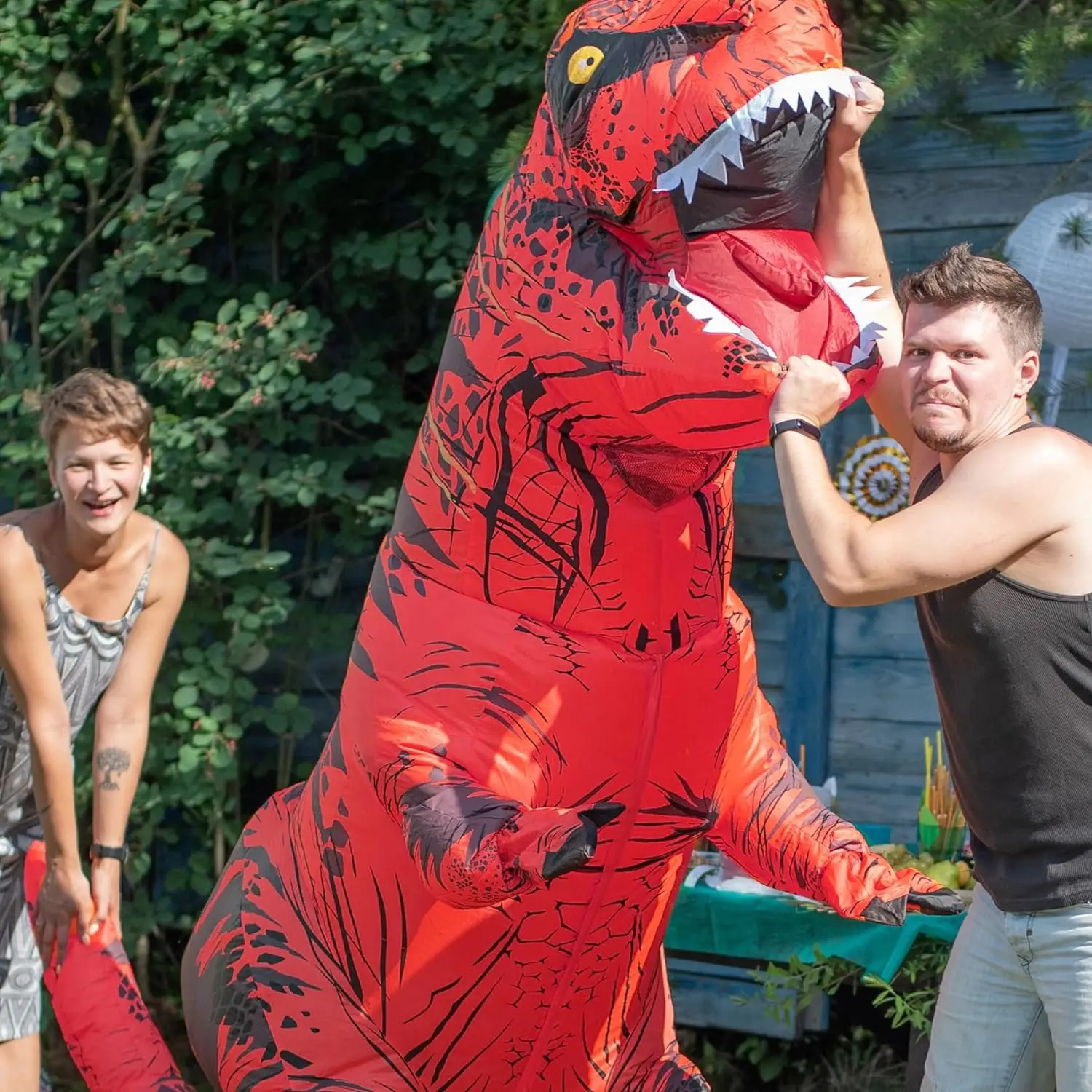 Disfraz de dinosaurio inflable - Inflatable Dinosaur Costume Adult reseña y precio