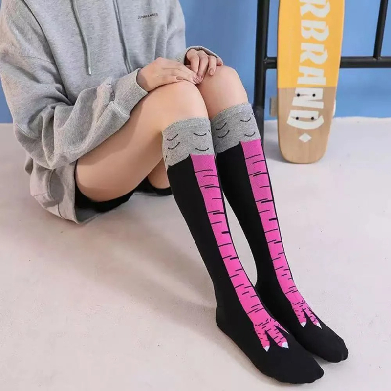 Calcetines largos hasta la rod - Funny Chicken Leg Socks reseña y precio
