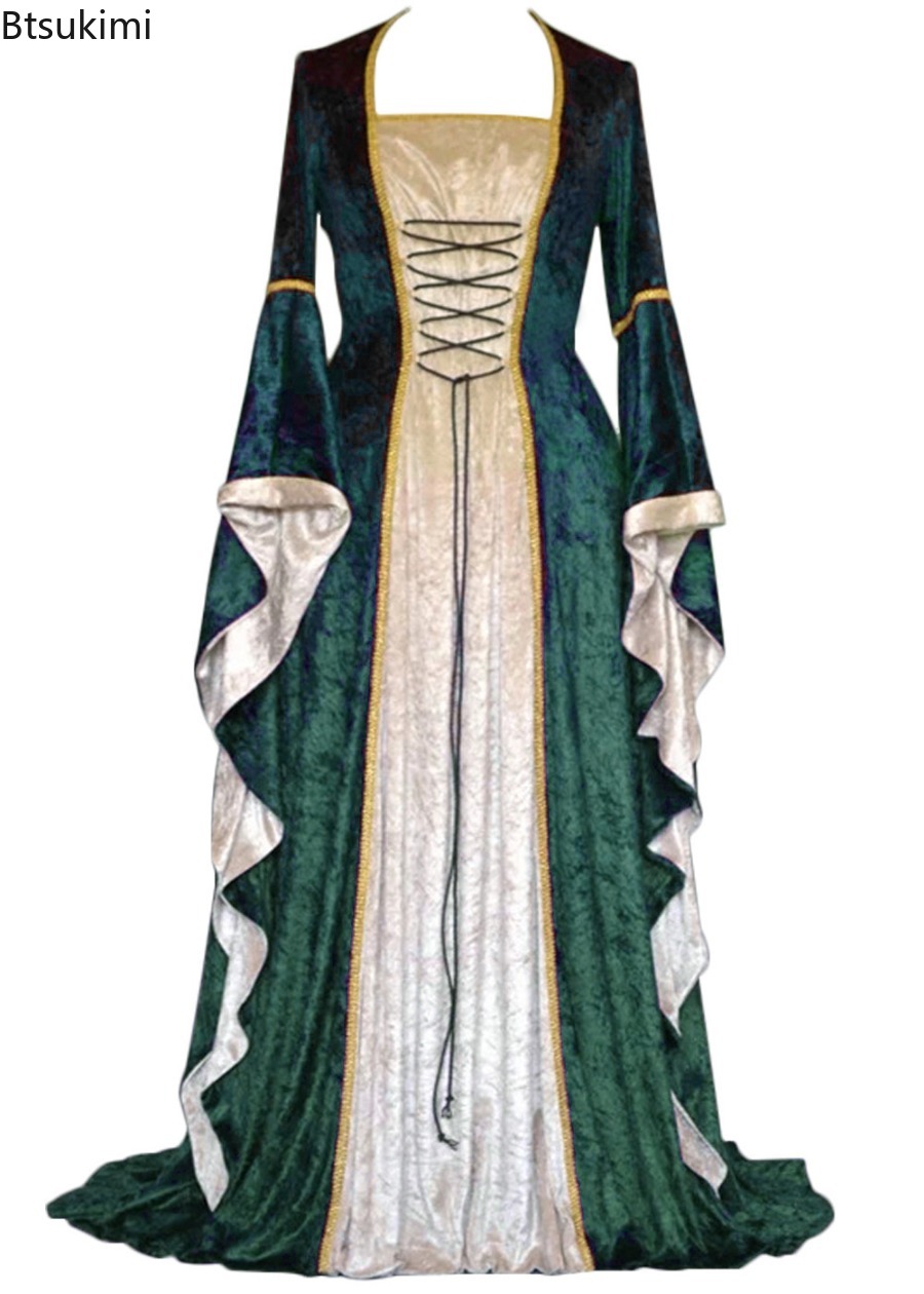 Vestido de Disfraz Medieval Re - Medieval Renaissance Dress Women reseña y precio